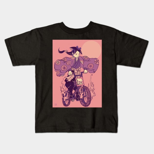 BMX Kids T-Shirt by miacomart